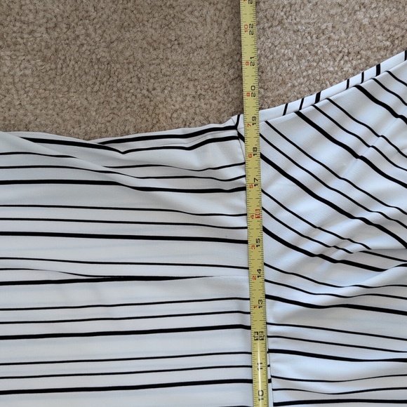 Chicos Stripe sleeveless Peplum top - Picture 6 of 9